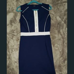 Navy Blue Modest Dress